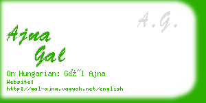 ajna gal business card